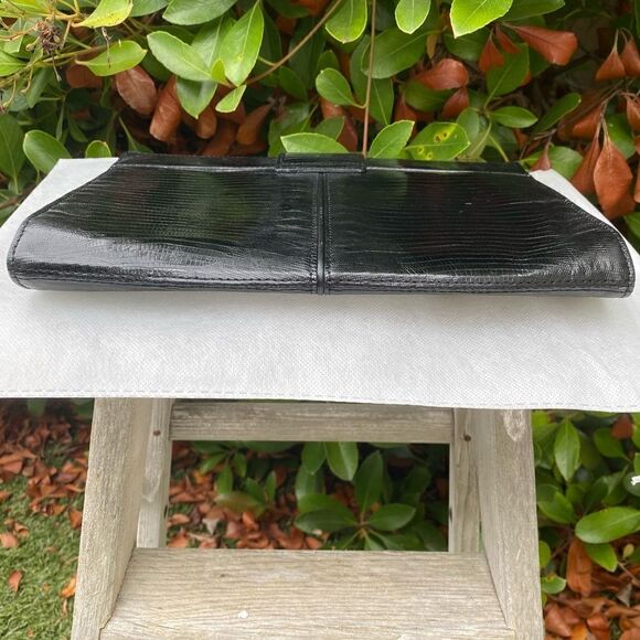 Yves Saint Laurant (YSL) Black Leather Clutch w/COA. EUC! - Picture 6 of 16